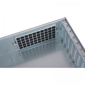 Industrial control chassis 2U450 rack-mounted atx network security computer high-gloss aluminum brushed panel