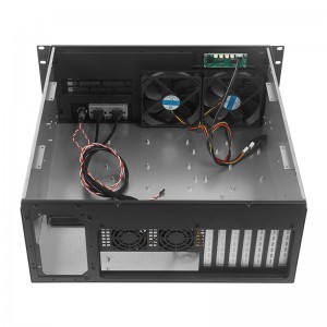 rack mount pc case 4U450 aluminum panel with temperature control display