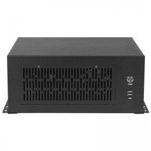 wall mount pc case 4 slots visual inspection small MATX