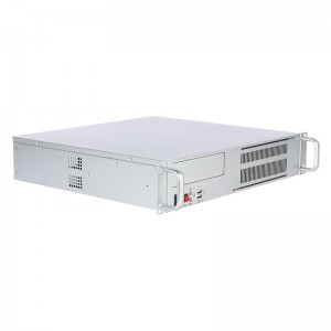 rack mount computer case 2U communication 19 inches all silver