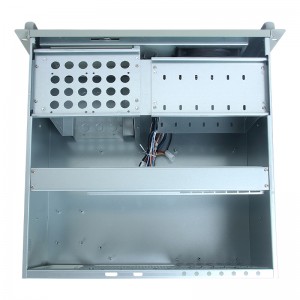 4u computer rack case 7 full-height PCI straight slots iron handle 7 3.5” HDD hard disk slots