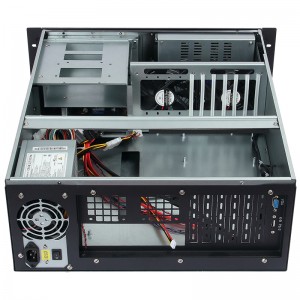 server chassis with keyboard, display and hot-swappable hard disk position