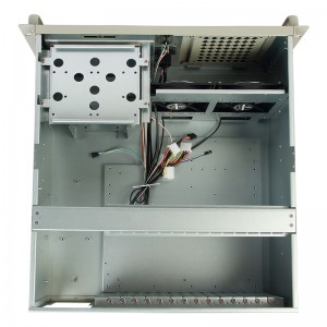 Fingerprint-resistant gray-white 14-graphics card slot industrial pc cases