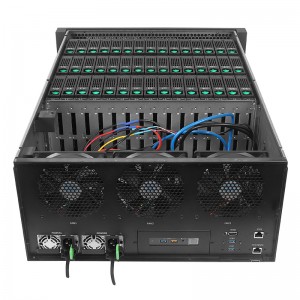 Cloud computing storage 45 hard drive server computer case with display