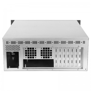 Dual-module 8-bay rackmount server chassis with display