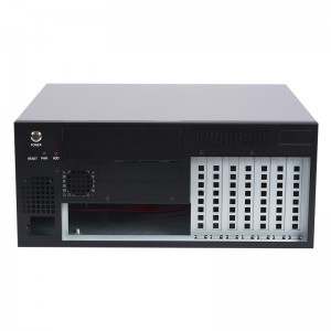 7120 Wall-Mounted Industrial Control Chassis with Black and Silver Dual-Color Spray Painting Process for Visual Inspection
