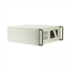 rack mount 4u case with keyboard lock switch, 9 3.5” hard drive bays and dual optical drive bays