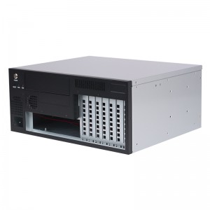 7120 Wall-Mounted Industrial Control Chassis with Black and Silver Dual-Color Spray Painting Process for Visual Inspection