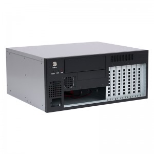 7120 Wall-Mounted Industrial Control Chassis with Black and Silver Dual-Color Spray Painting Process for Visual Inspection