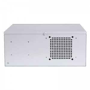 7120 Wall-Mounted Industrial Control Chassis with Black and Silver Dual-Color Spray Painting Process for Visual Inspection