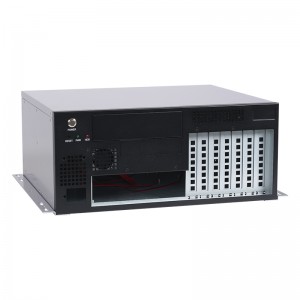 7120 Wall-Mounted Industrial Control Chassis with Black and Silver Dual-Color Spray Painting Process for Visual Inspection