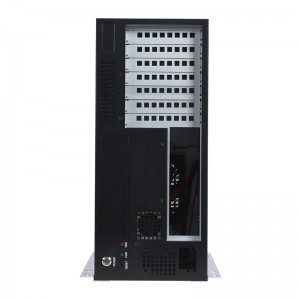 7120 Wall-Mounted Industrial Control Chassis with Black and Silver Dual-Color Spray Painting Process for Visual Inspection