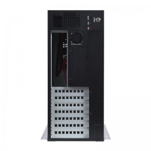 7120 Wall-Mounted Industrial Control Chassis with Black and Silver Dual-Color Spray Painting Process for Visual Inspection