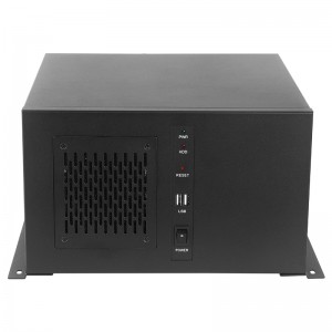 wall mount black micro MATX industrial pc case