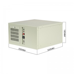 Industrial computer chassis wall-mounted power supply position reversible design suitable for visual inspection machines