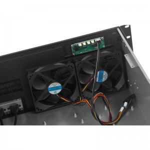 rack mount pc case 4U450 aluminum panel with temperature control display