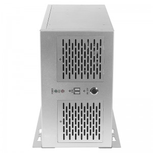 computer wall mount case all silver MATX suitable for small 1U power supply