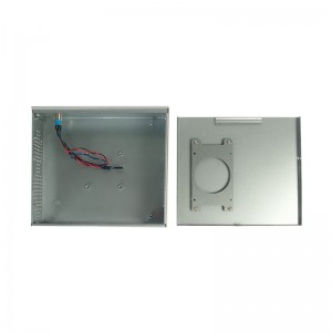 mini pc case ITX aluminum panel high gloss silver edge