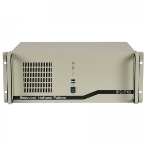 Industrial-grade PC 710H300 4u rackmount enclosure with USB 3.0 ports.