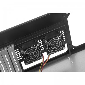 rack mount pc case 4U450 aluminum panel with temperature control display