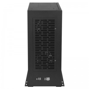wall mount pc case 4 slots visual inspection small MATX