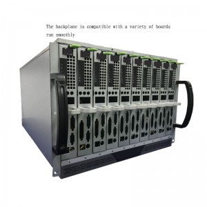IDC hot-swappable 10-subsystem managed blade server chassis