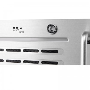 Aluminum panel industrial computer case with green light bar