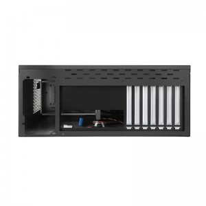 Aluminum panel industrial computer case with green light bar