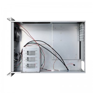Aluminum panel industrial computer case with green light bar