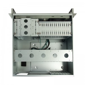 Industrial gray spot 4u rack case with keypad lock
