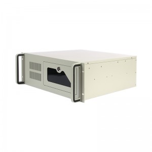 Industrial gray spot 4u rack case with keypad lock
