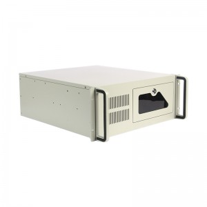 Industrial gray spot 4u rack case with keypad lock