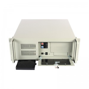 Industrial gray spot 4u rack case with keypad lock