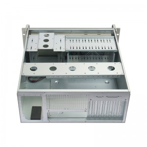 Industrial gray spot 4u rack case with keypad lock