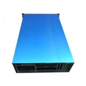 Rack-mounted 650MM depth dual motherboard dual power supply 4u computer case
