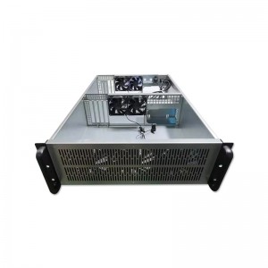 Rack-mounted 650MM depth dual motherboard dual power supply 4u computer case