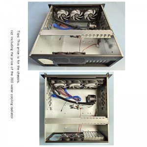 Water-cooled 4u rack case 19-inch USB3.0 for 120\240\360